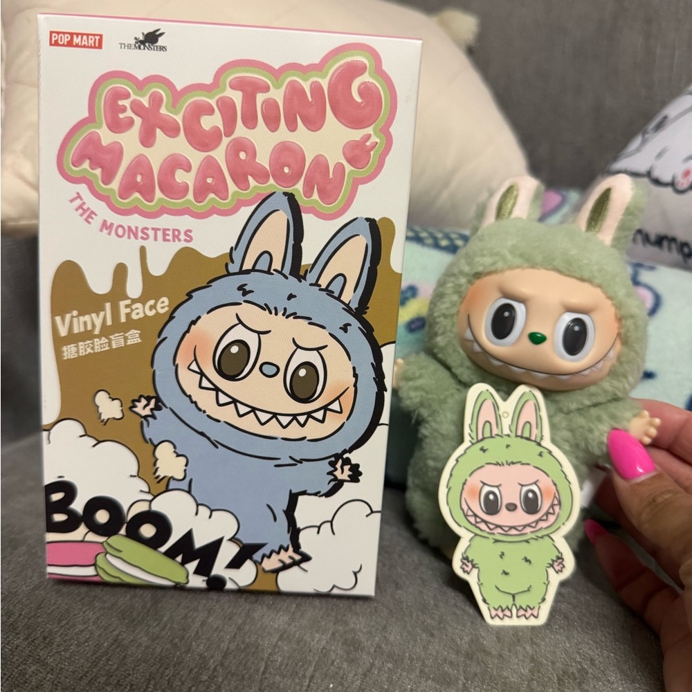 Pop Mart Exciting Macaroon Vinyl Labubu, new and confirmed ‘GREEN GRAPE’